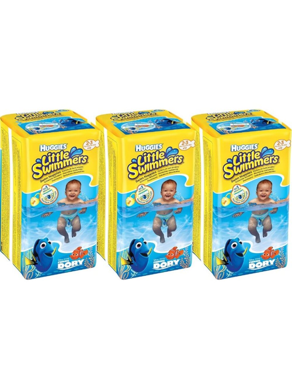 Disposable Swim Diapers for Babies, X-Small (7-18 lbs), 36 Count, Pool Ready